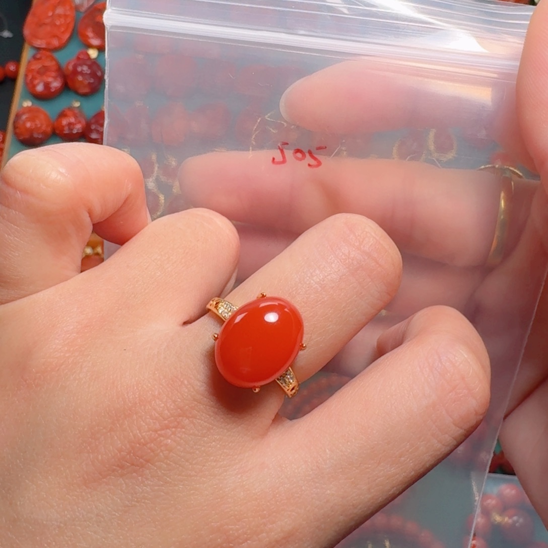 南红玛瑙南红银S925镶嵌