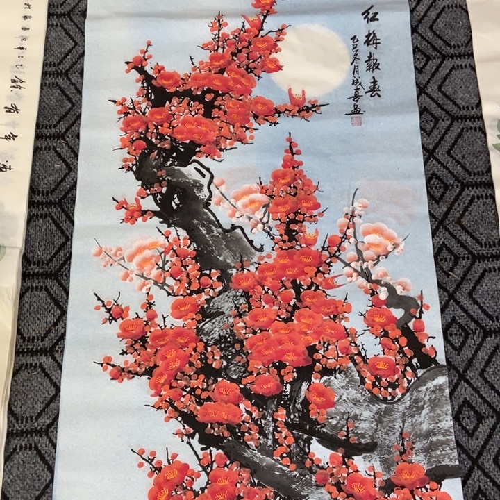 枕书斋画廊的直播间