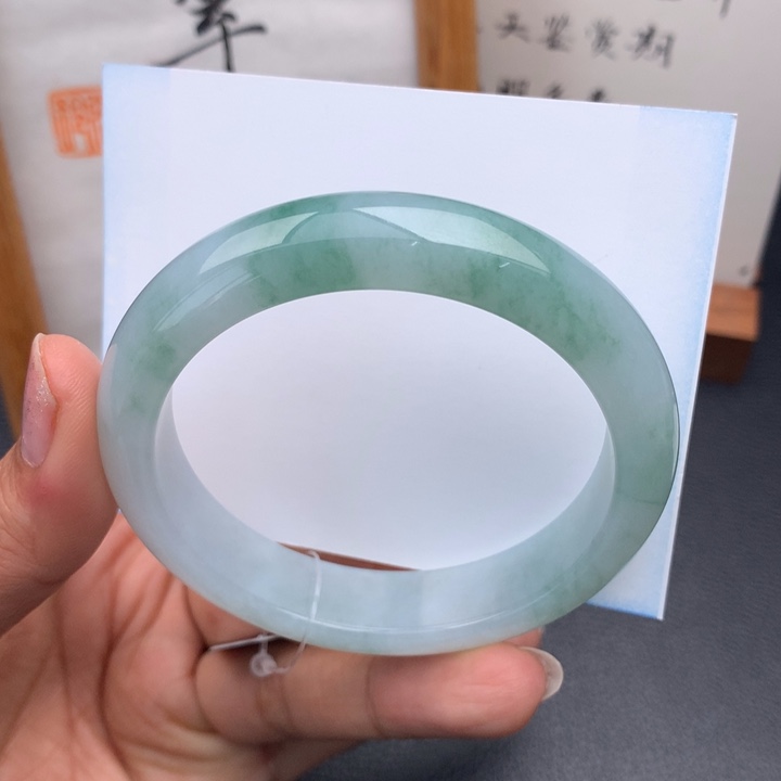翡翠手镯未镶嵌翡翠手镯57圈口