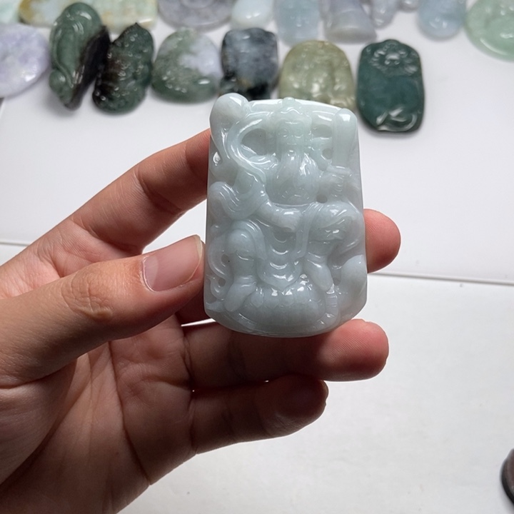 翡翠未镶嵌颈饰玄天大帝20