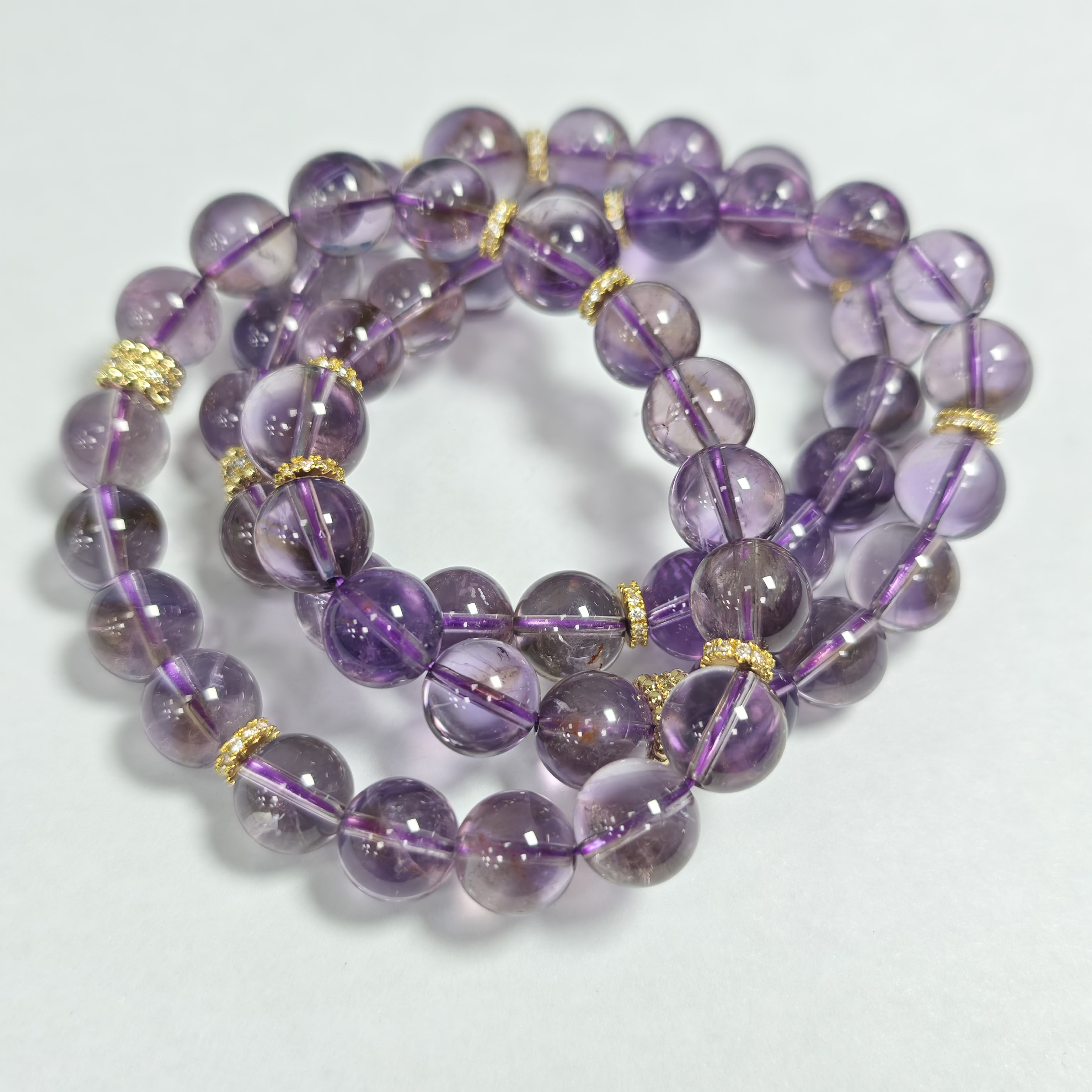 【书记甄选】原创紫水晶单圈手链 多样性发一件 约10mm 7924JD