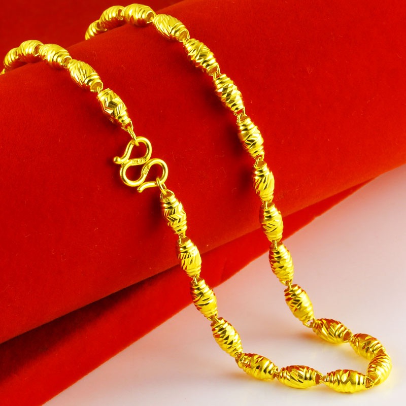 合金项链 镀K金【橄榄项链】AFENG越南合金时尚百搭