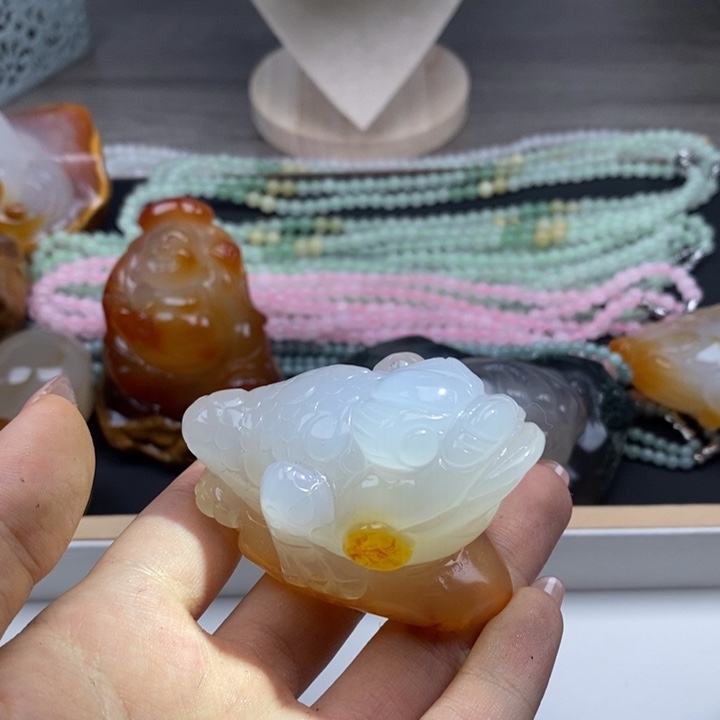 玛瑙/玉髓未镶嵌颈饰玛瑙