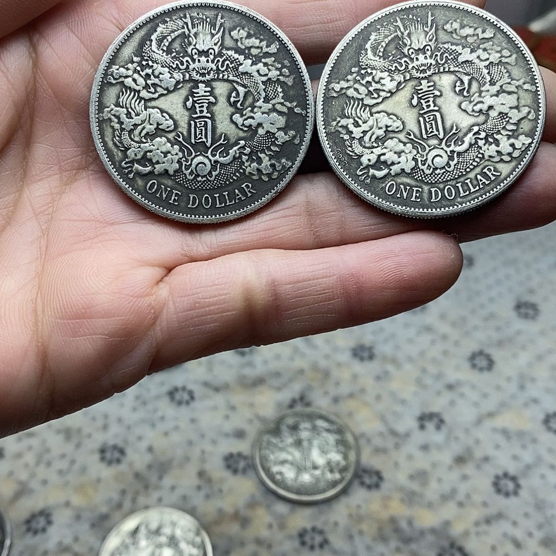 金属花*复古银元