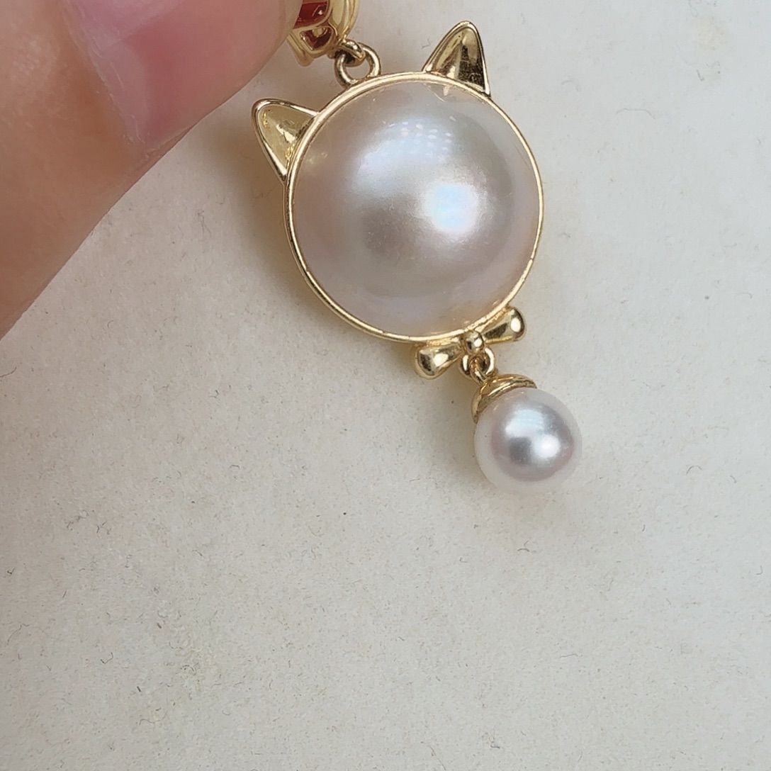 拼合珍珠（马贝珠）未镶嵌颈饰