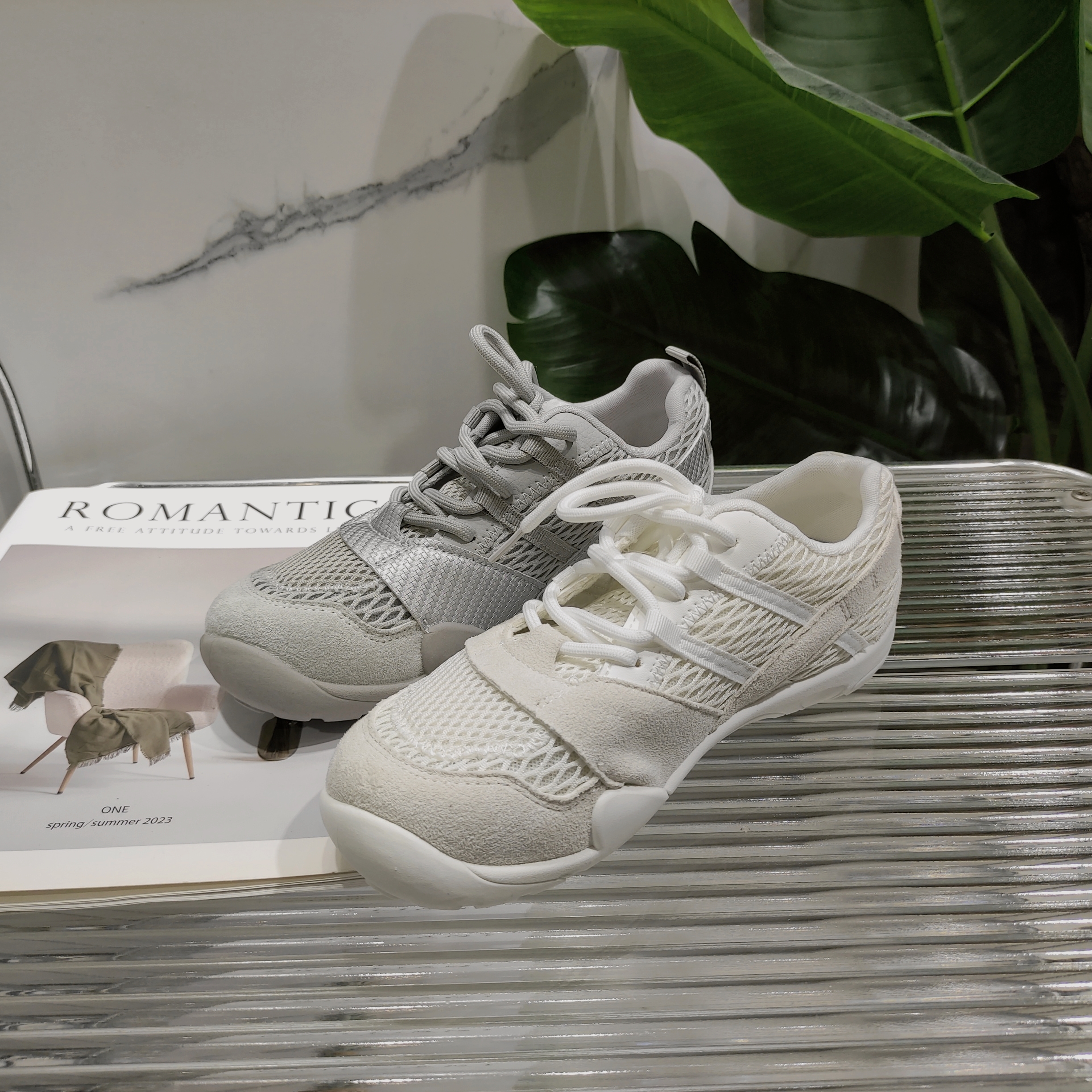 超火网面透气女夏舒适软底百搭休闲户外跑步板鞋002