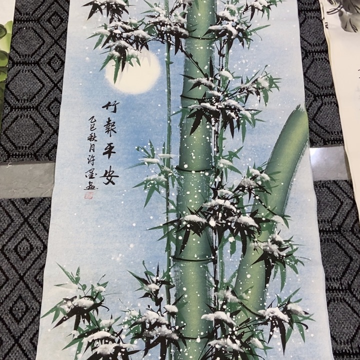 枕书斋画廊的直播间