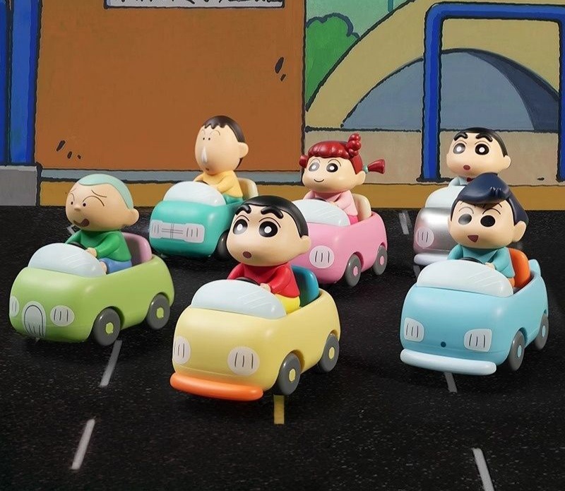 蜡笔小新可动速速车盲盒