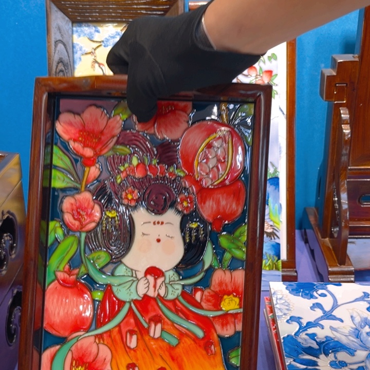 瓷片瓷板画艺术作品