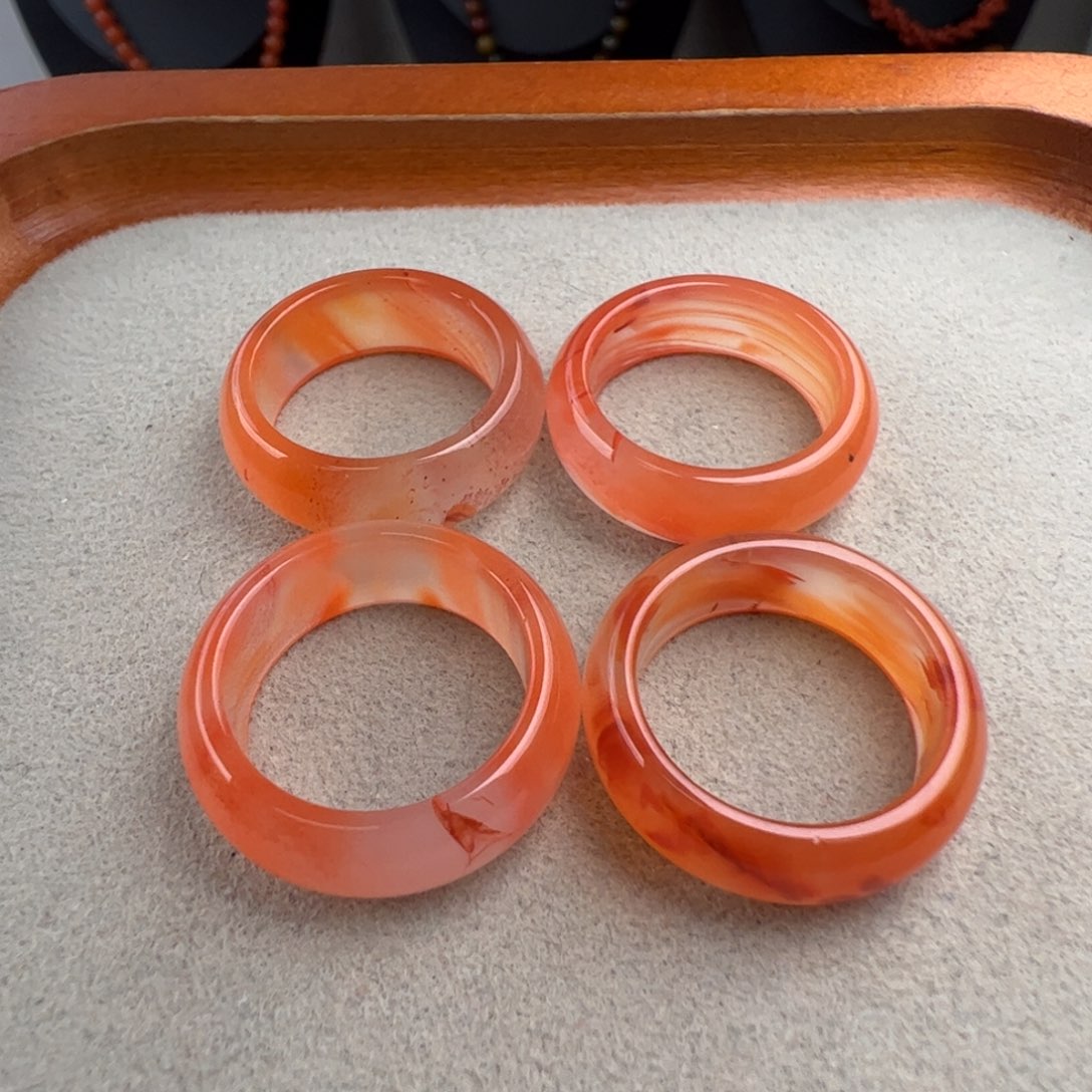 南红玛瑙未镶嵌（跑环、戒圈16+发一）