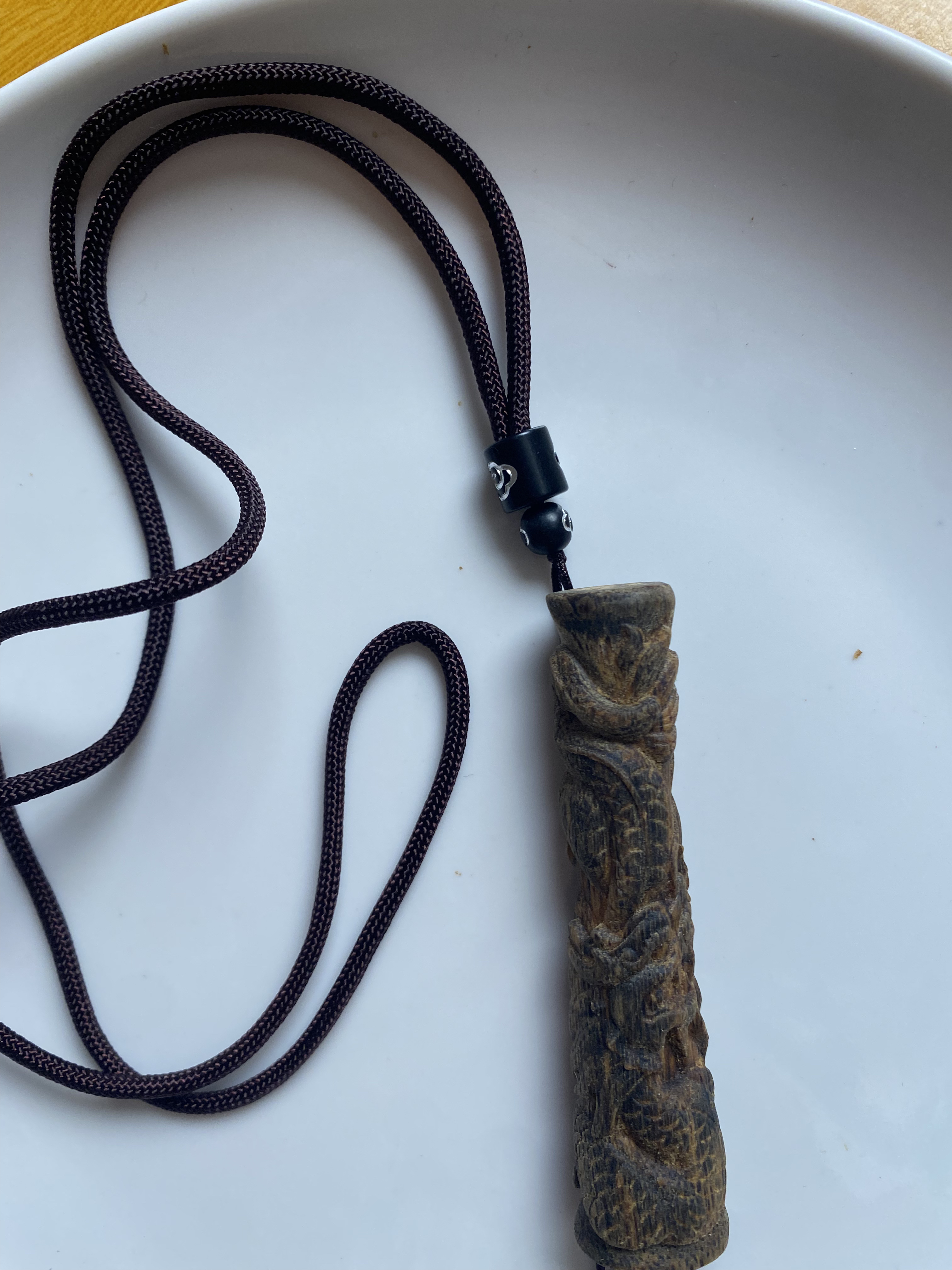 天然正宗原母树99沉沉香吊坠立体盘龙柱