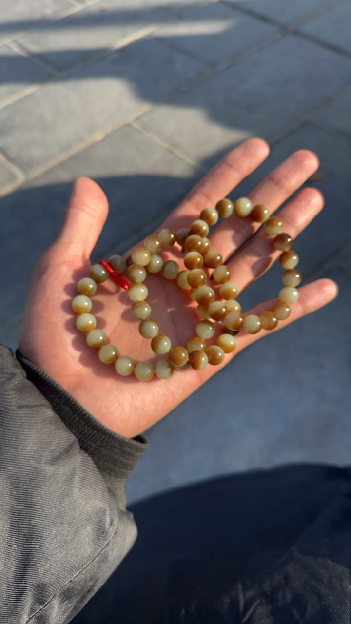 和田玉新疆糖白手串多样性拍一发一