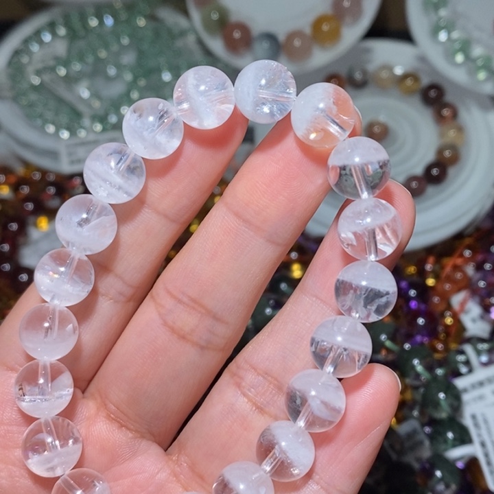 手链未镶嵌水晶白幽灵聚宝盆手链