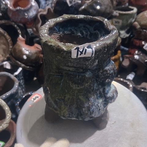 粗陶花盆手工花盆