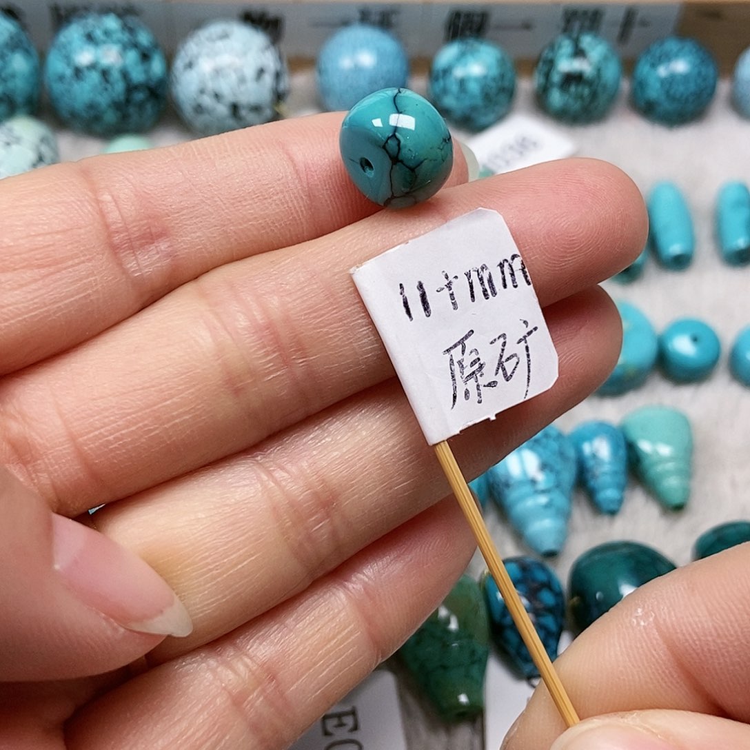 未镶嵌绿松石珠宝半成品