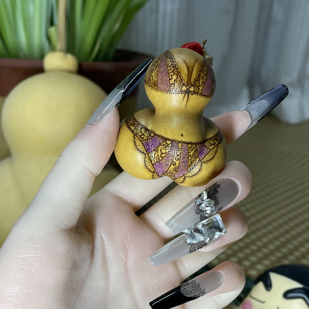 金蟾葫芦小内葫芦定制款，性情葫芦