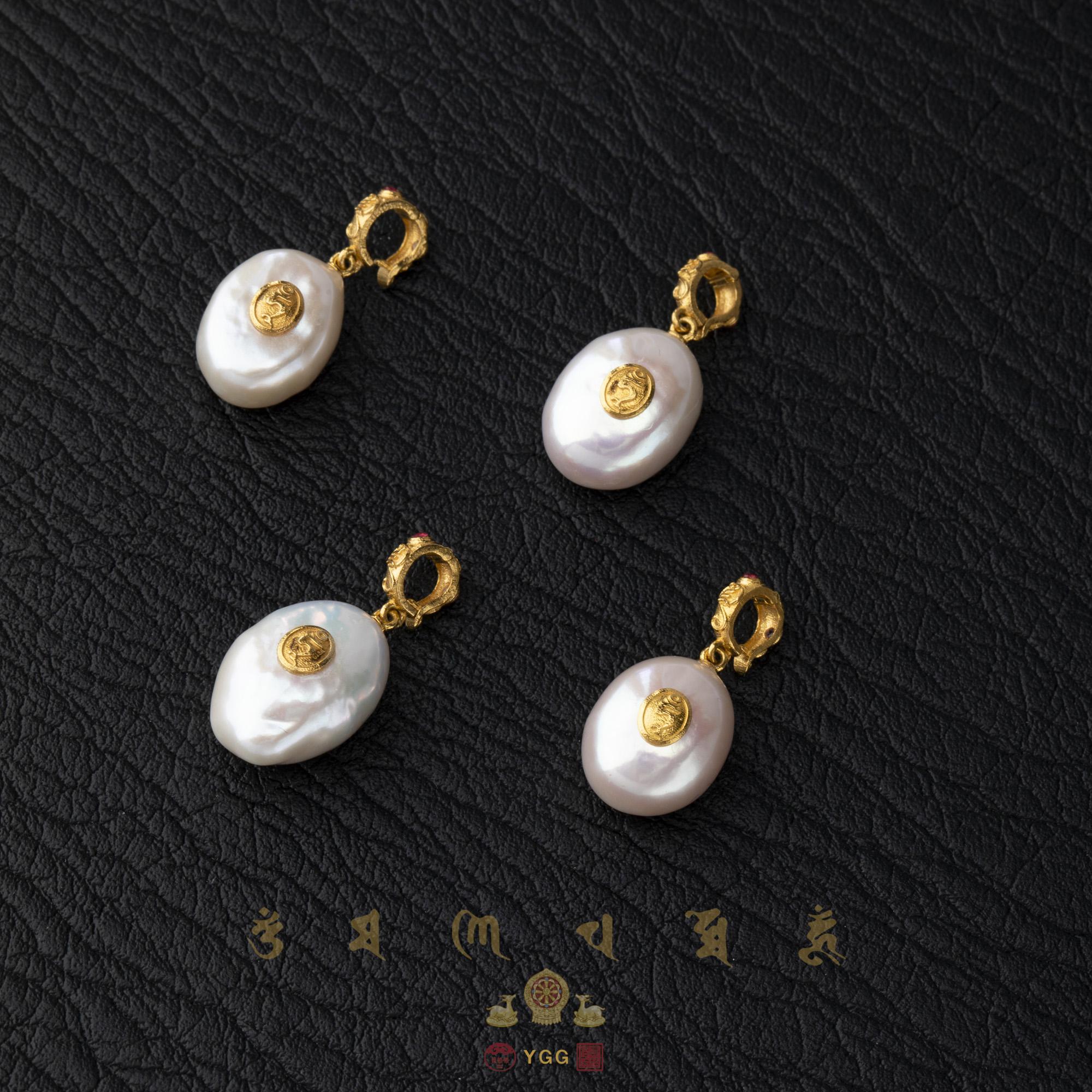 K员格格/度母·黄财-天然珍珠万扣吊坠（多样性发其一）NIJZ02