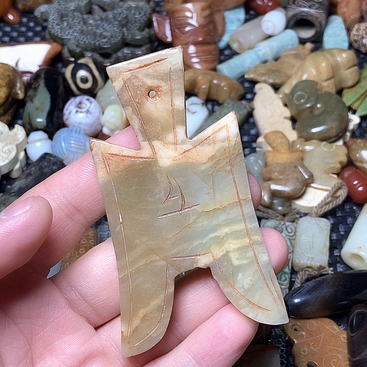 和田玉未镶嵌颈饰127