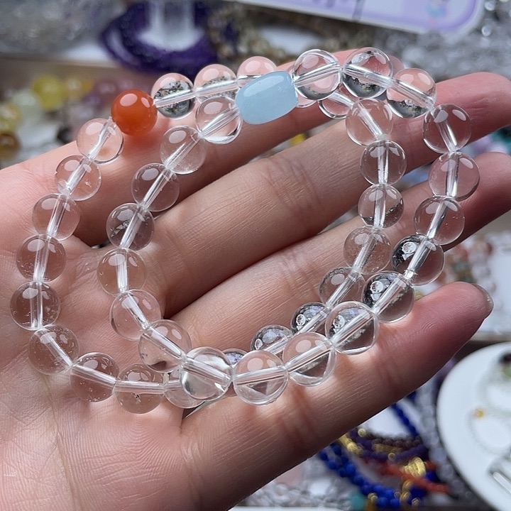 未镶嵌手链水晶白水晶