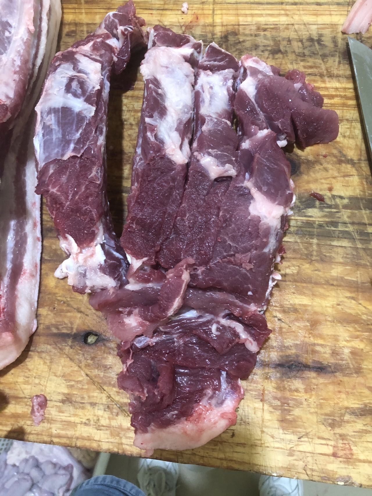 【排骨4斤】山里老人自养不喂饲料的土猪土猪肉 顺丰包邮