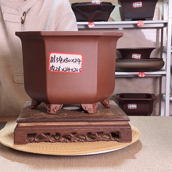 紫砂花盆紫砂花盆