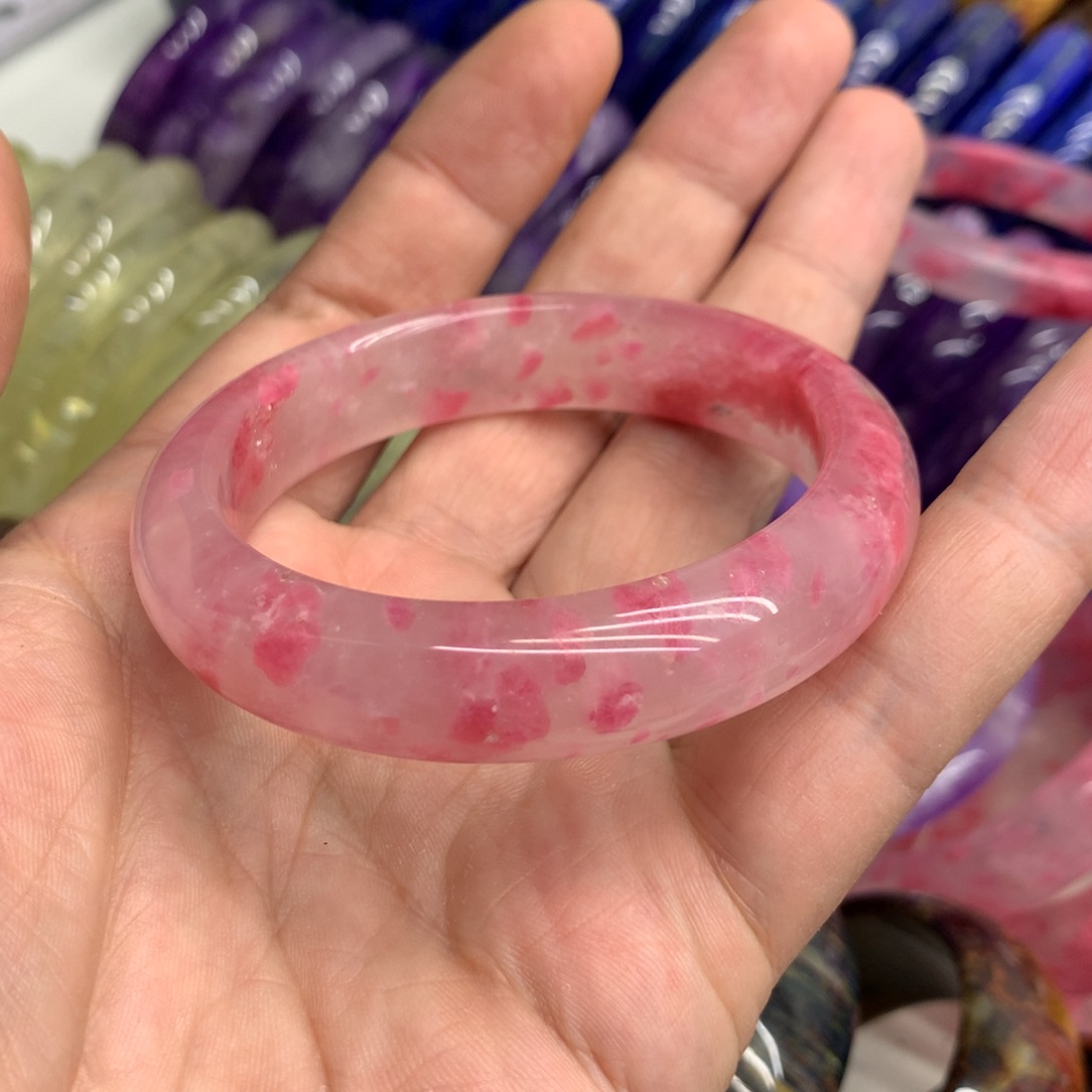 蔷薇辉石手镯未镶嵌鸭*