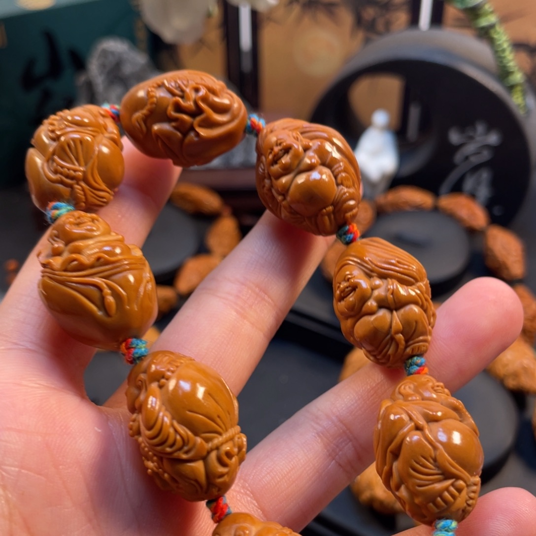 吊坠橄榄核布袋弥勒