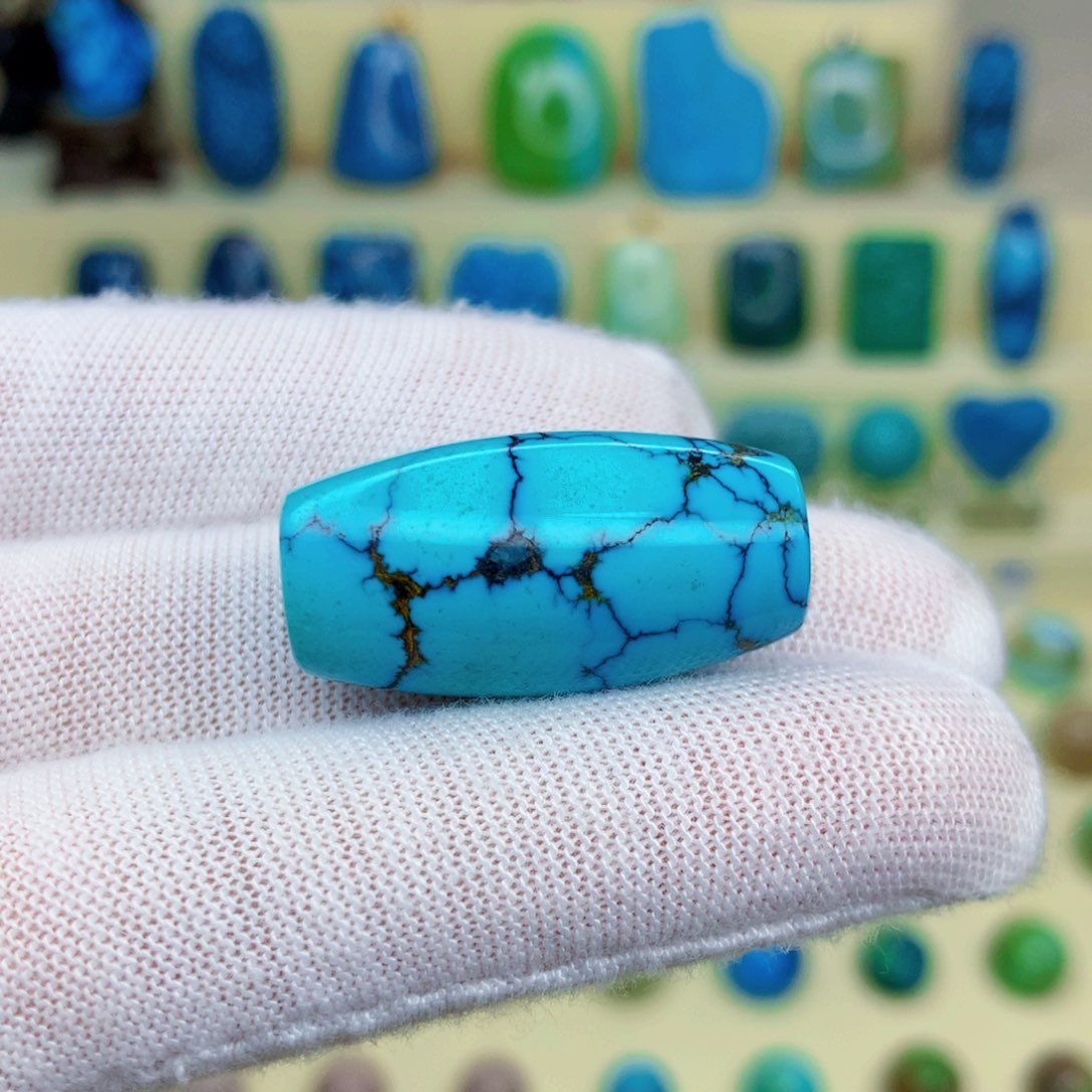 绿松石绿松石18K金镶嵌