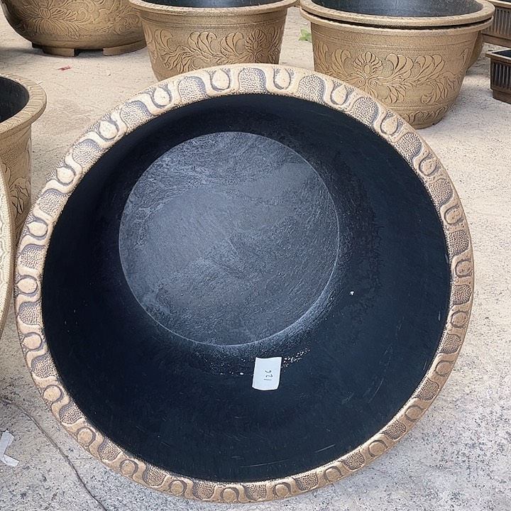一米大花盆无孔养鱼养荷花