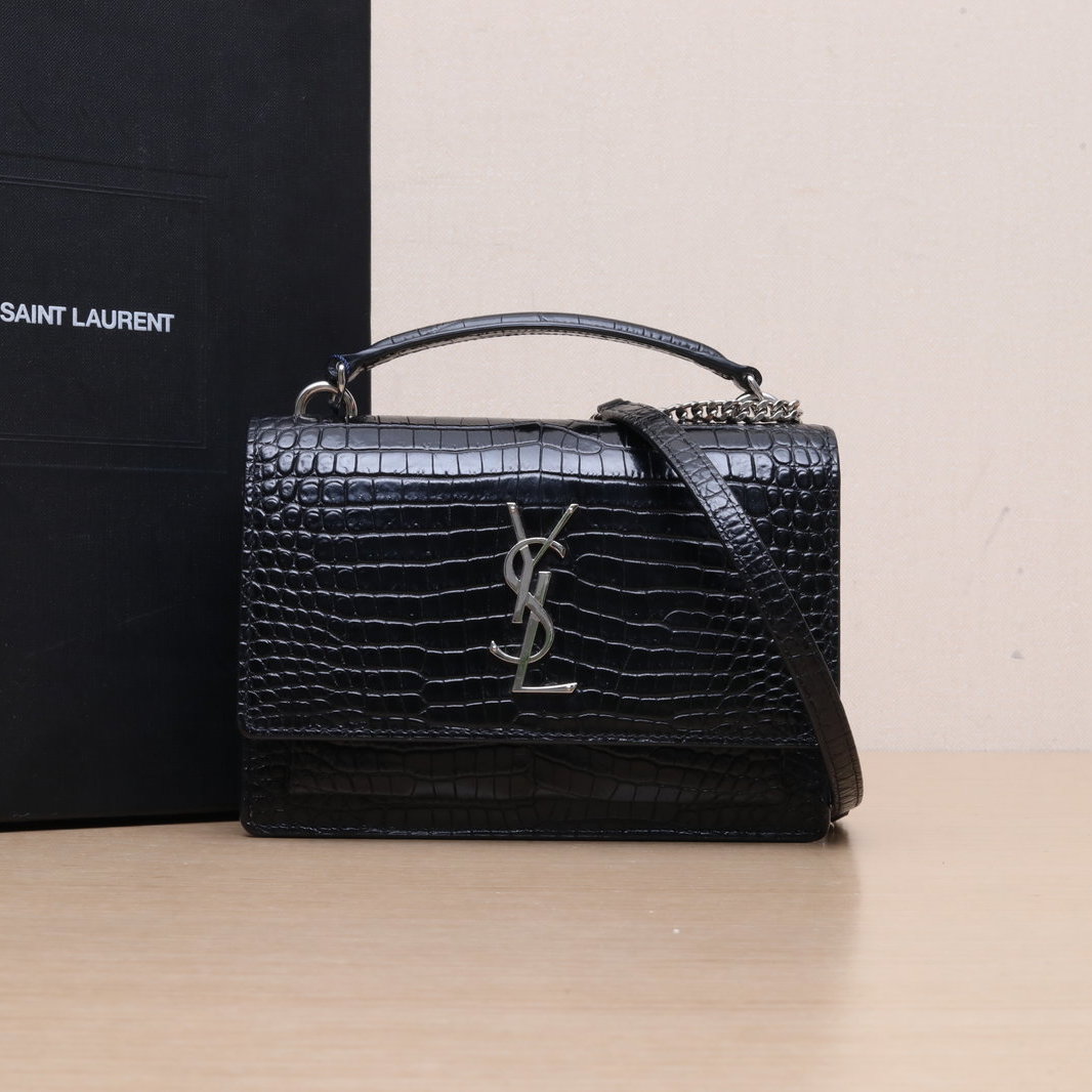 95新 YSL/圣罗兰 【娇】日落包配手柄皮革C 398805