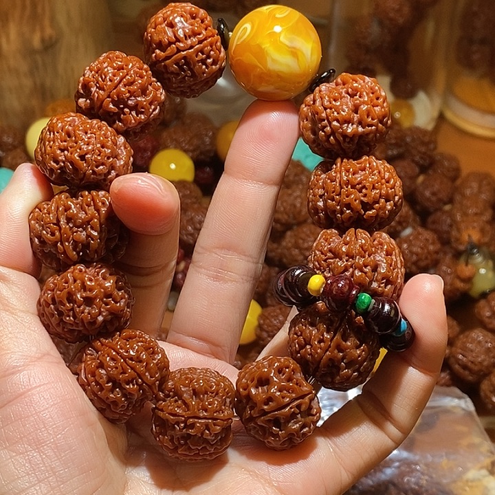 吊坠金刚菩提246玉华彩色跑环一物