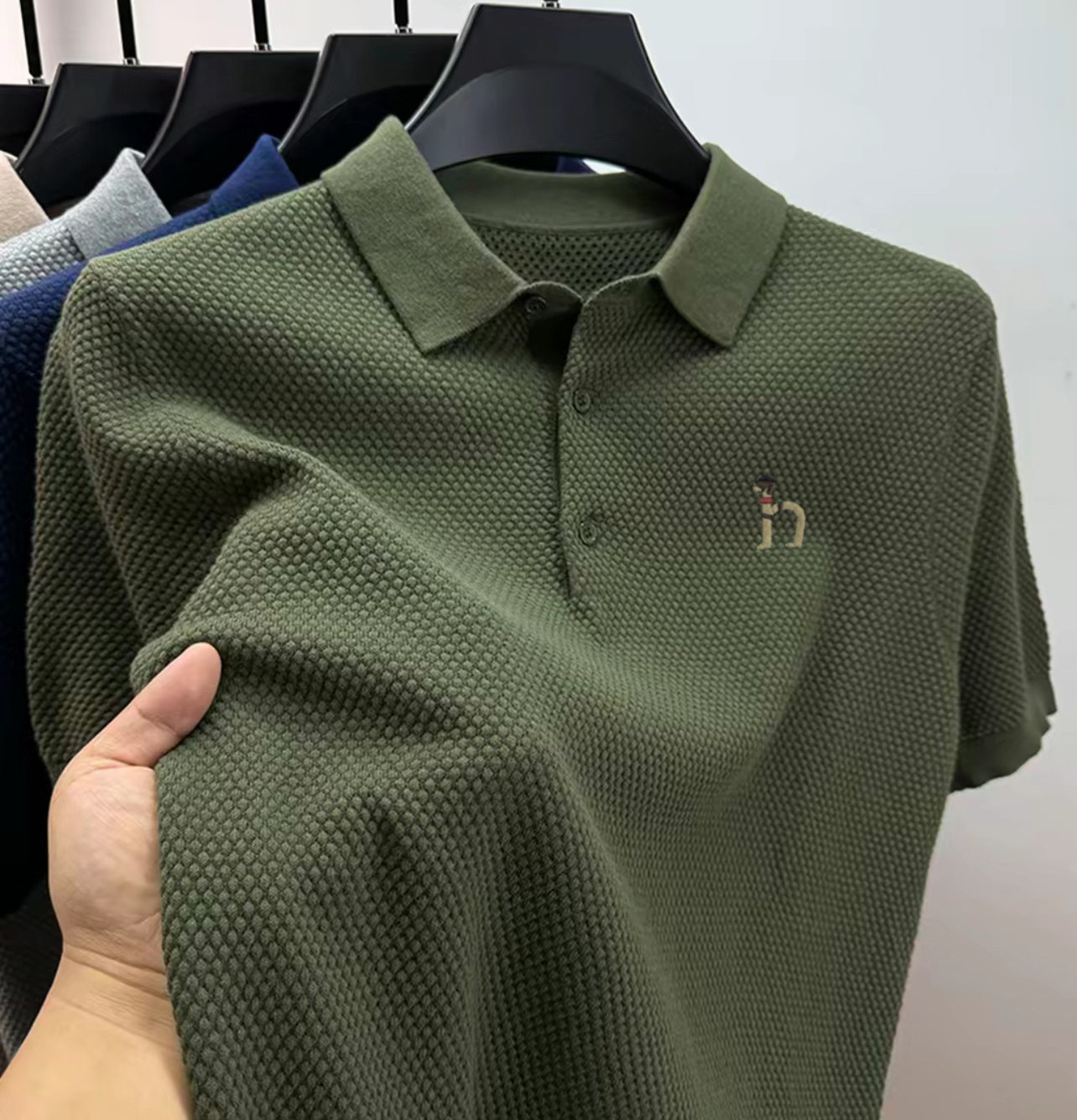 撤柜正品【1折】奥特莱斯短袖T恤男夏季新款翻领刺绣纯棉polo衫