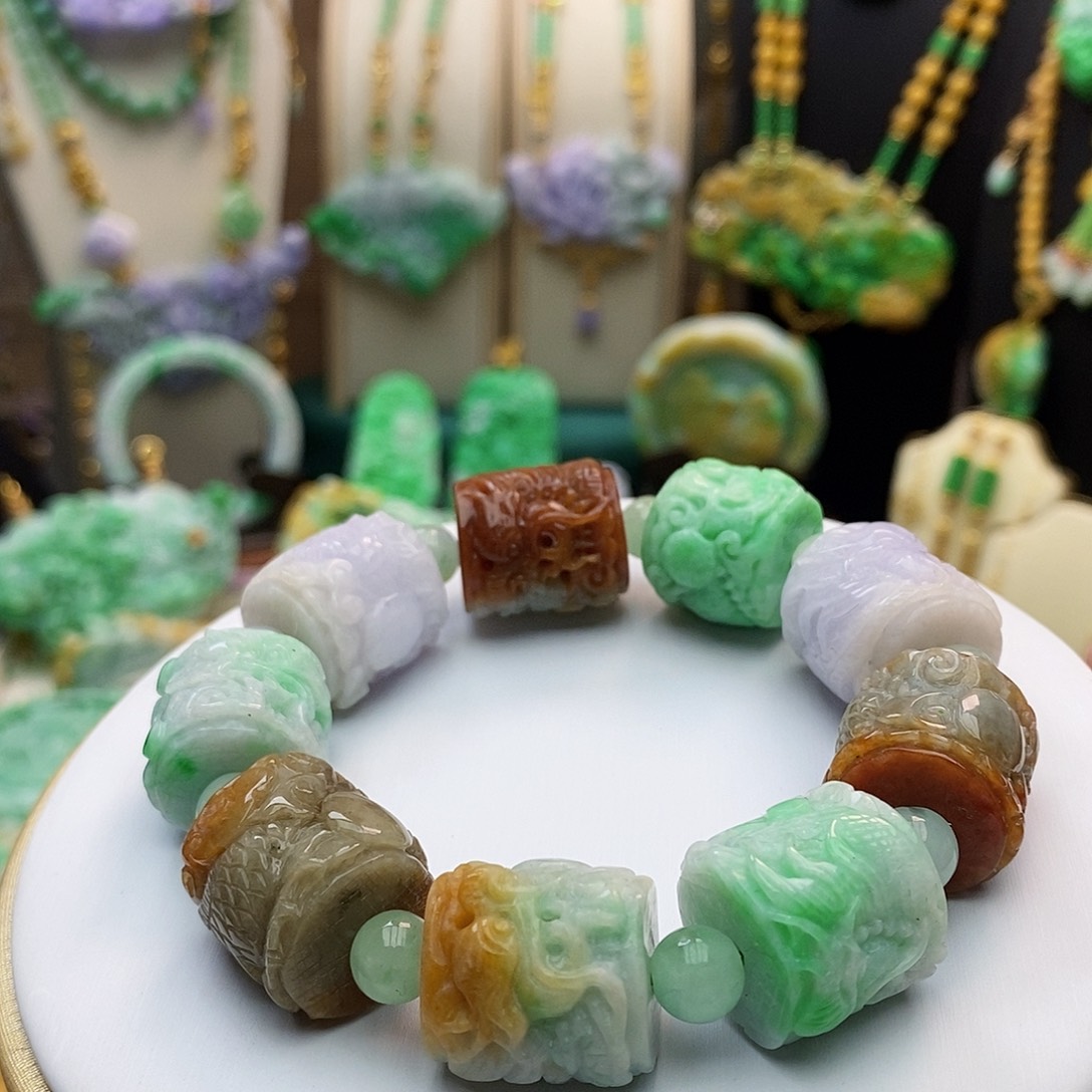 翡翠手链未镶嵌天然