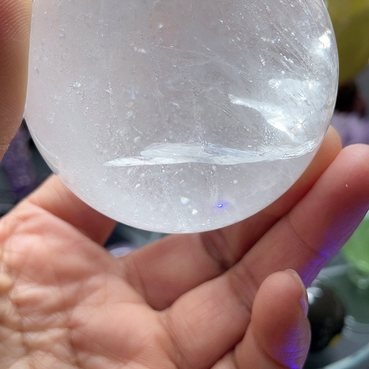 水晶白水晶球卡6.54A359未镶嵌