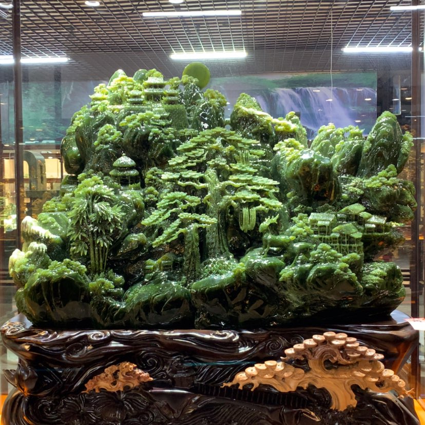 【闪购商品】蛇纹石玉摆件覆膜未镶嵌