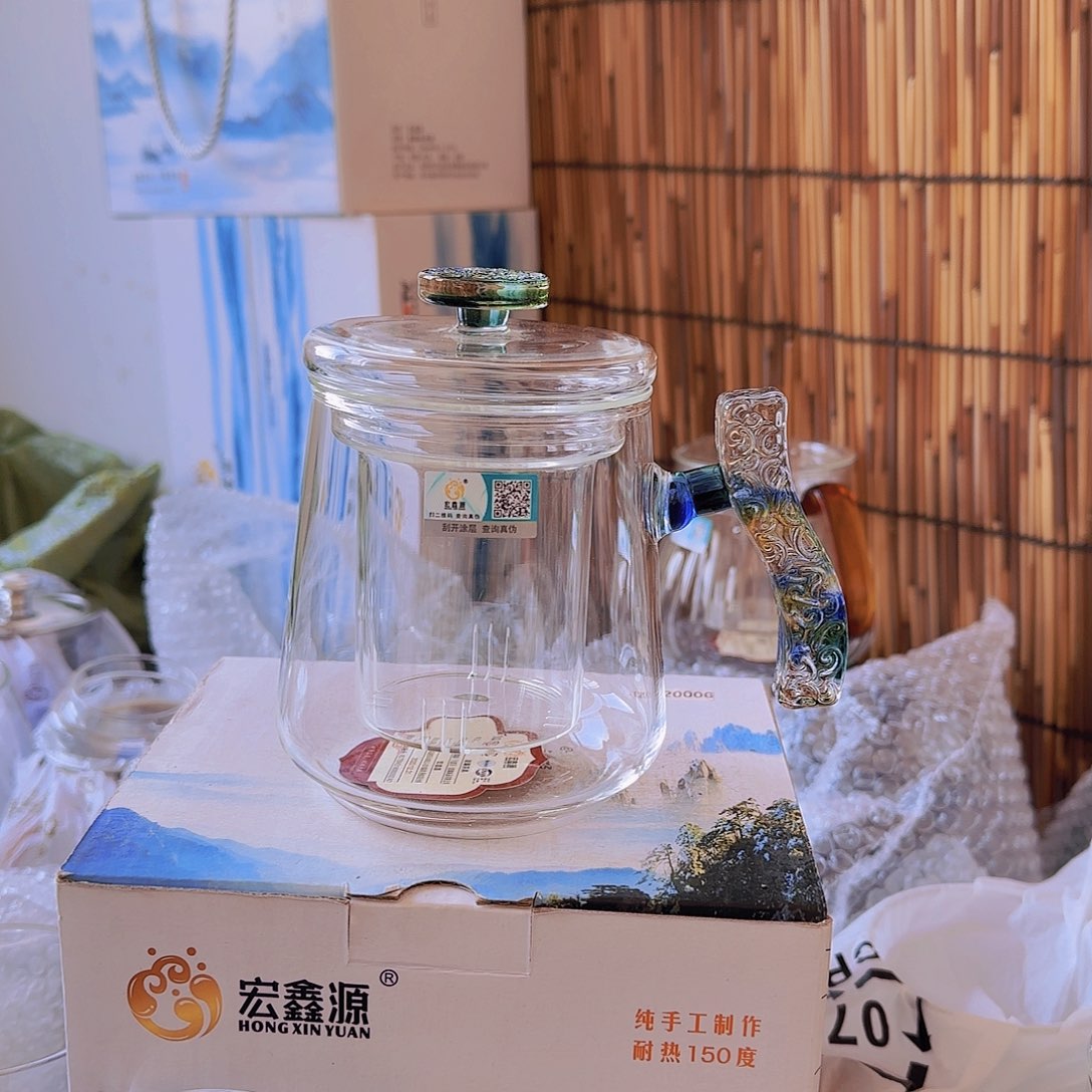 高硼硅玻璃茶水分离款S56彩韵
