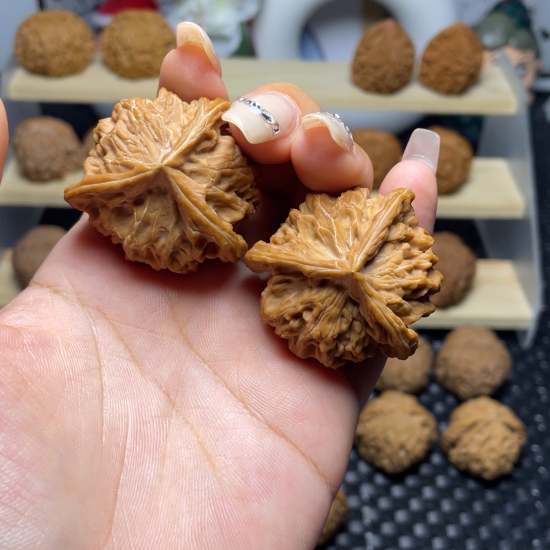 吊坠文玩核桃盘山41全白茬