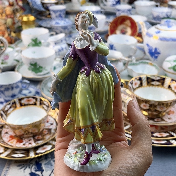 中古欧瓷瓷器小房子