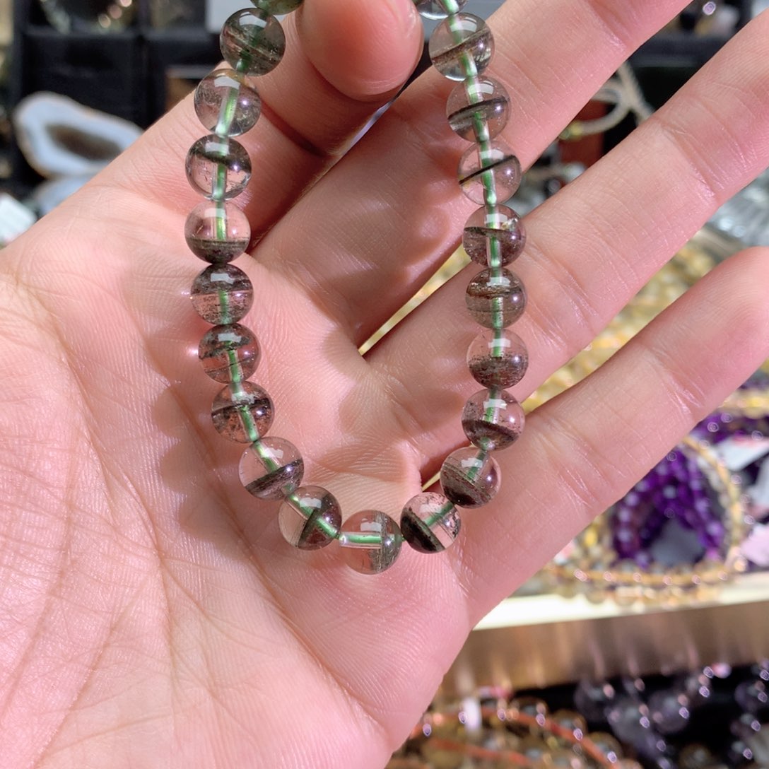 水晶手链未镶嵌西****）绿幽灵8