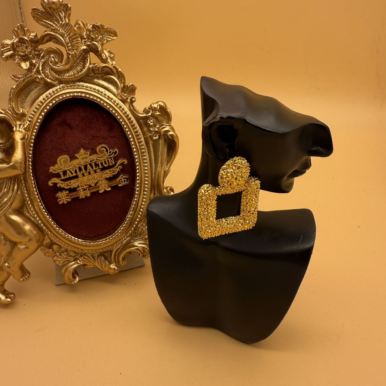 A播 10.88g 足金999 耳饰e 小众 婚庆 礼物 黄金