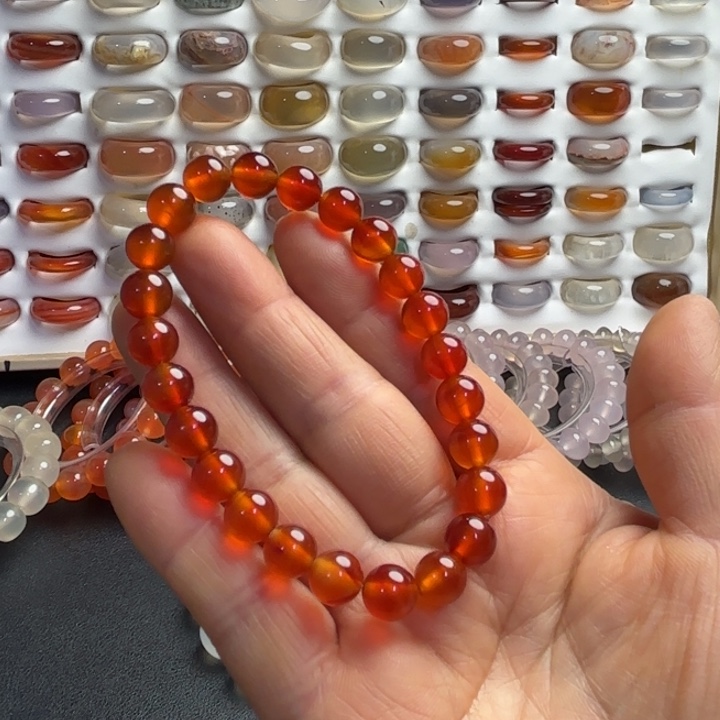 玛瑙/玉髓未镶嵌手链