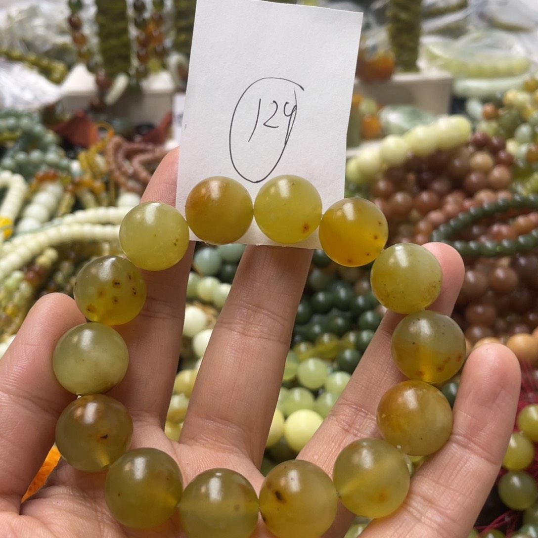 蛇纹石玉手链未镶嵌