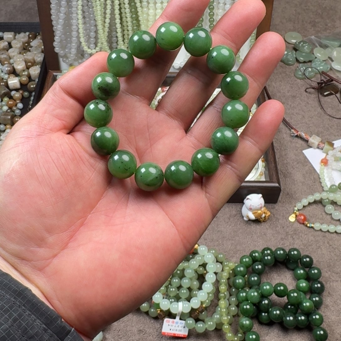 和田玉未镶嵌手链