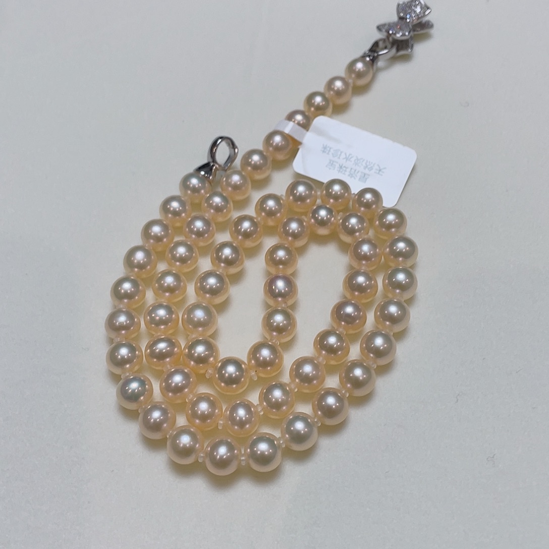 淡水珍珠颈饰银S925镶嵌