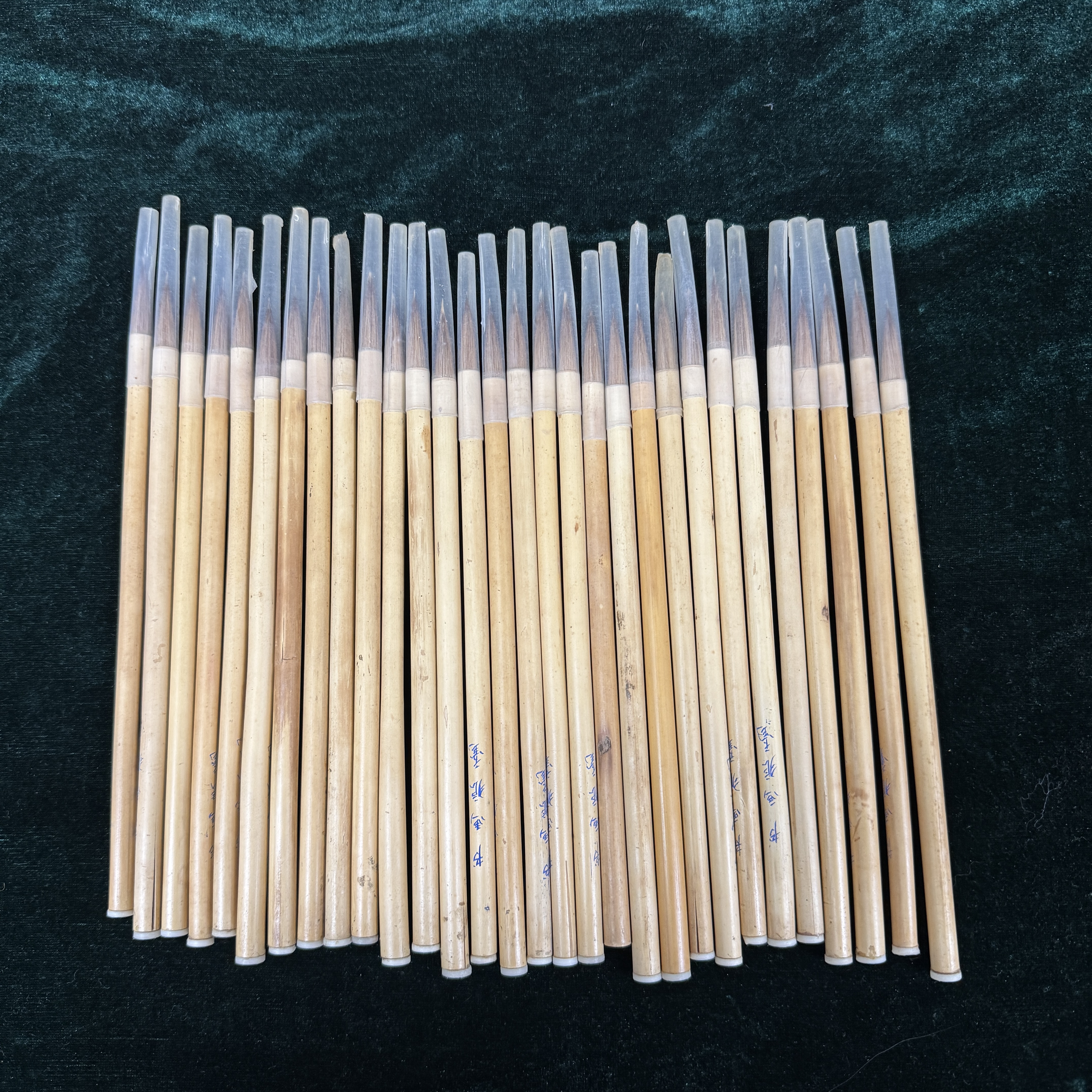 书画狼毫毛笔（七八十年代古法苘麻垫胎制笔）