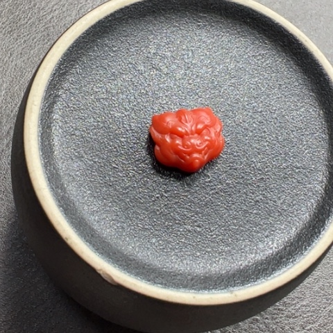 南红玛瑙兽面未镶嵌吕*长