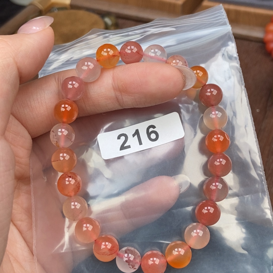 南红玛瑙未镶嵌手链