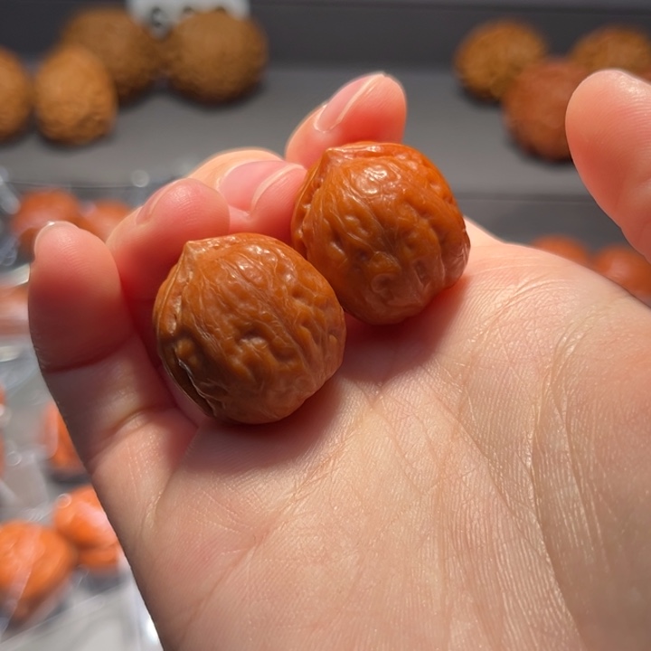 把件文玩核桃红豆634