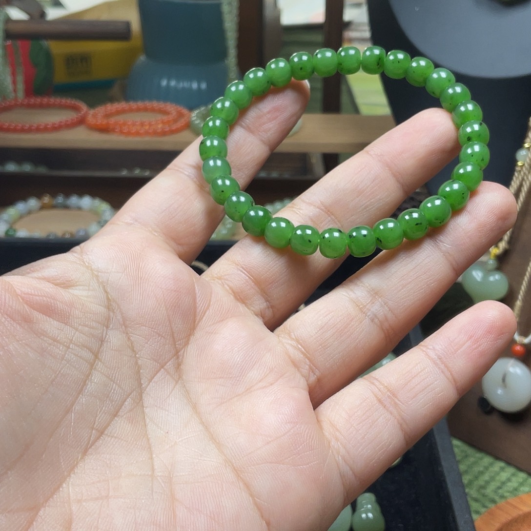 和田玉未镶嵌手串