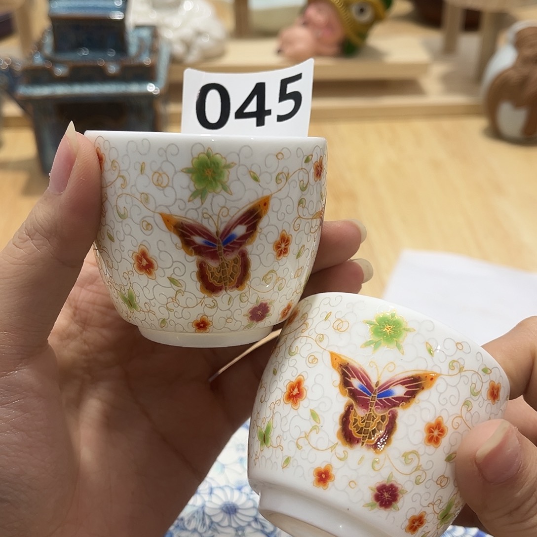 瓷片茶摆件工艺品摆件666